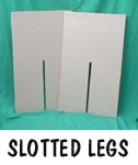 Drape Table Slotted Legs