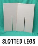 Drape Table Slotted Legs